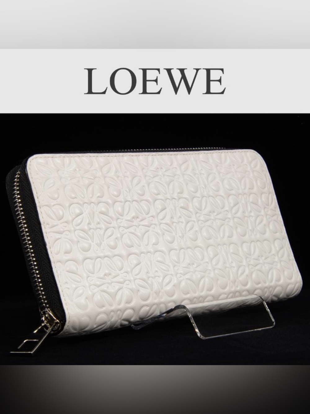 LOEWE Repeat Anagram Leather Long Wallet 🤍